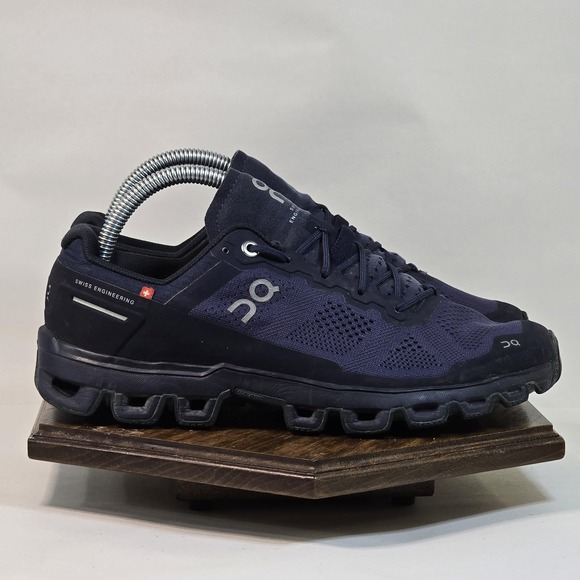 On Cloudventure Shoes Womens Size 8 Navy Trail Running Missiongrip CloudTec - Picture 1 of 10